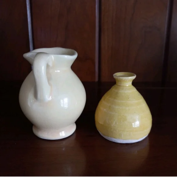 Handmade Multicolor Pottery Mini Vase Mixed Lot Mokiware Clay Ceramic - Picture 12 of 16